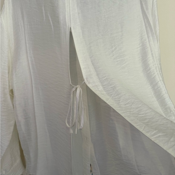 NWT Rebecca Minkoff Paisley Sheer White Blouse Size Small - Picture 5 of 7